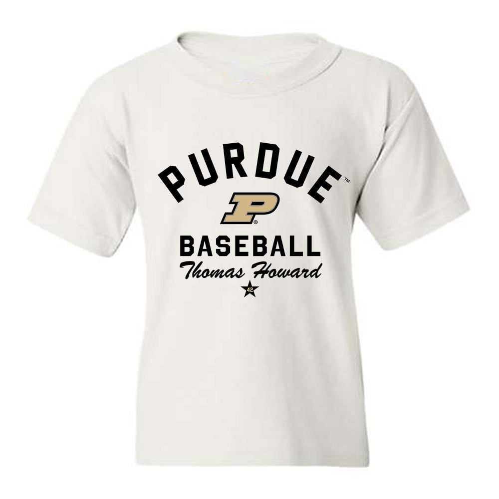 Purdue - NCAA Baseball : Thomas Howard - Classic Shersey Youth T-Shirt-0