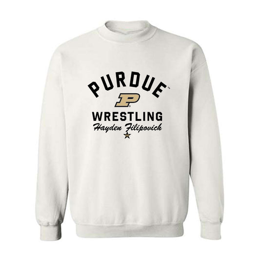 Purdue - NCAA Wrestling : Hayden Filipovich - Classic Shersey Crewneck Sweatshirt-0