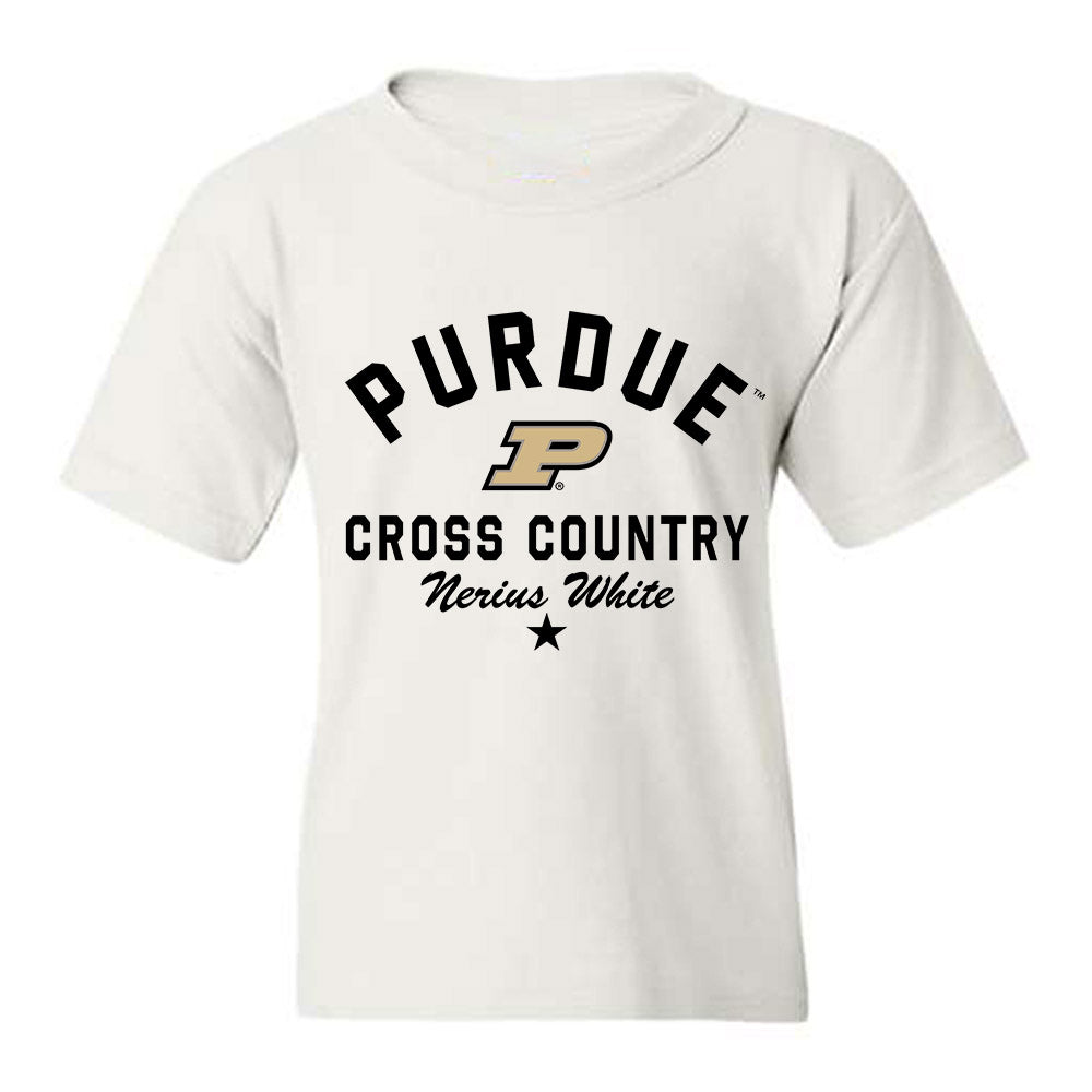 Purdue - NCAA Men's Cross Country : Nerius White - Classic Shersey Youth T-Shirt-0
