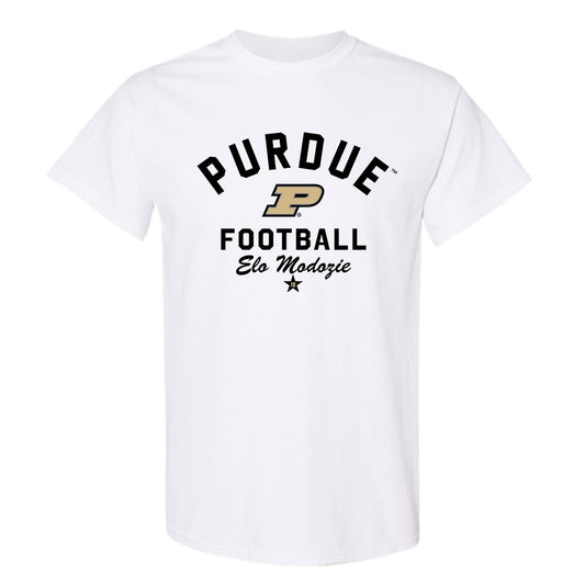 Purdue - NCAA Football : Elo Modozie - Classic Shersey T-Shirt-0