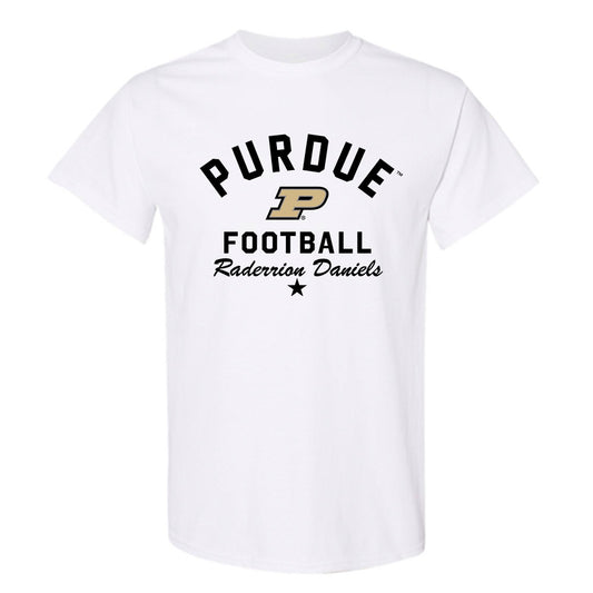 Purdue - NCAA Football : Raderrion Daniels - Classic Shersey T-Shirt-0