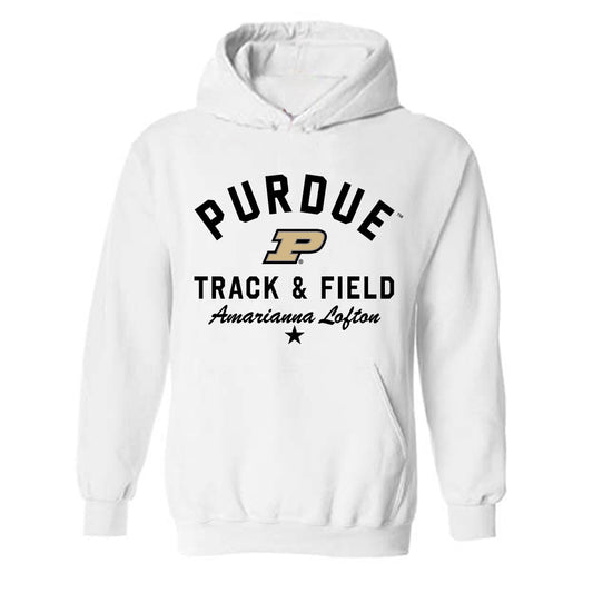 Purdue - NCAA Women's Track & Field : Amarianna Lofton - Classic Shersey Hooded Sweatshirt-0