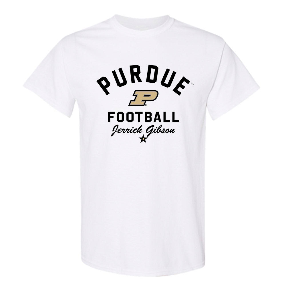 Purdue - NCAA Football : Jerrick Gibson - Classic Shersey T-Shirt-0