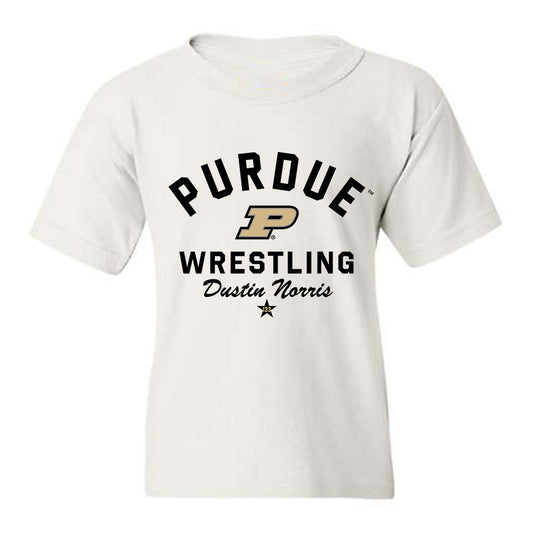 Purdue - NCAA Wrestling : Dustin Norris - Classic Shersey Youth T-Shirt-0