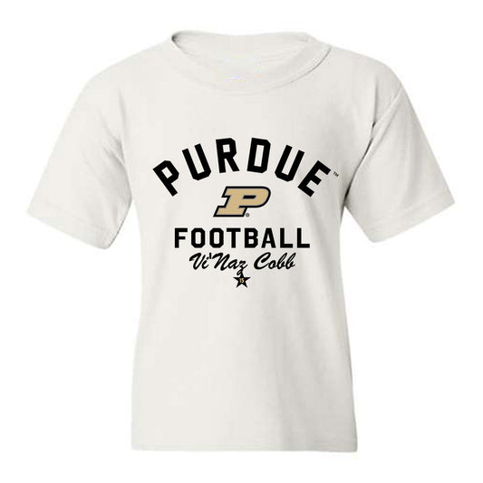 Purdue - NCAA Football : Vi'Naz Cobb - Classic Shersey Youth T-Shirt-0