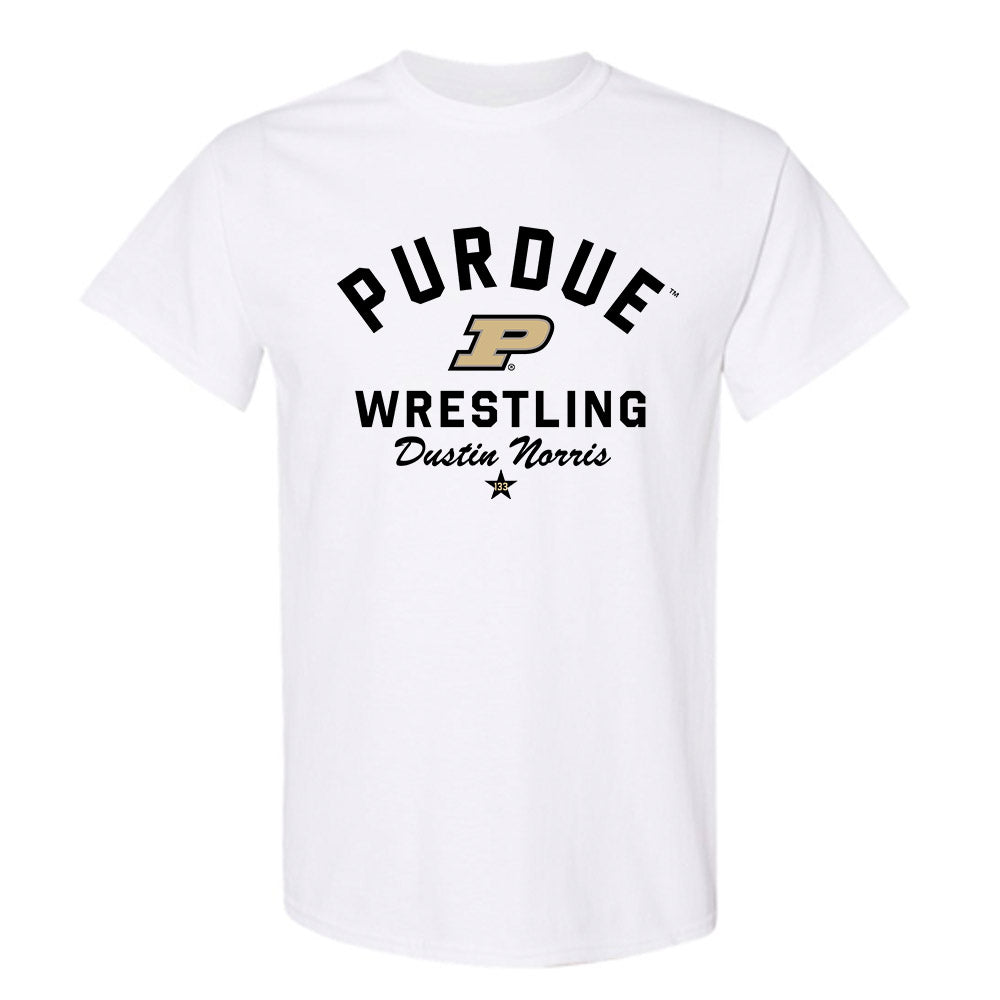 Purdue - NCAA Wrestling : Dustin Norris - Classic Shersey T-Shirt-0