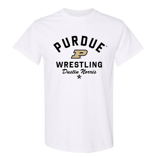 Purdue - NCAA Wrestling : Dustin Norris - Classic Shersey T-Shirt-0