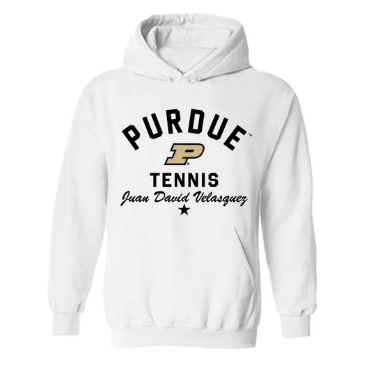 Purdue - NCAA Men's Tennis : Juan David Velasquez - Classic Shersey Hooded Sweatshirt-0