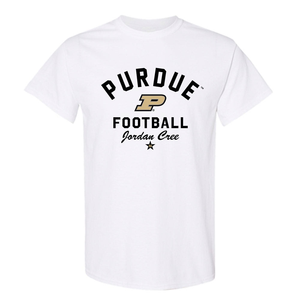 Purdue - NCAA Football : Jordan Cree - Classic Shersey T-Shirt-0