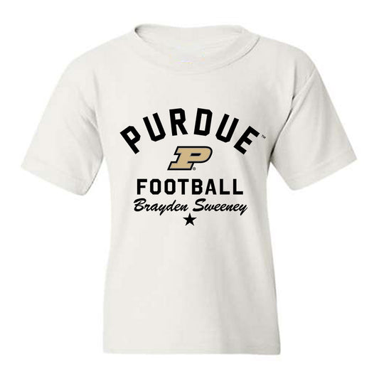 Purdue - NCAA Football : Brayden Sweeney - Classic Shersey Youth T-Shirt-0