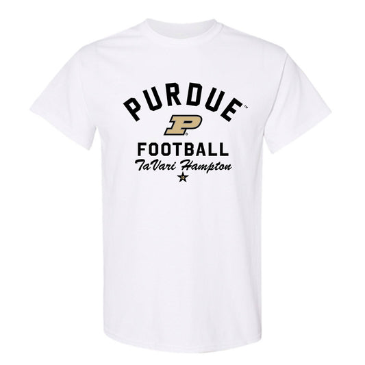 Purdue - NCAA Football : TaVari Hampton - Classic Shersey T-Shirt-0