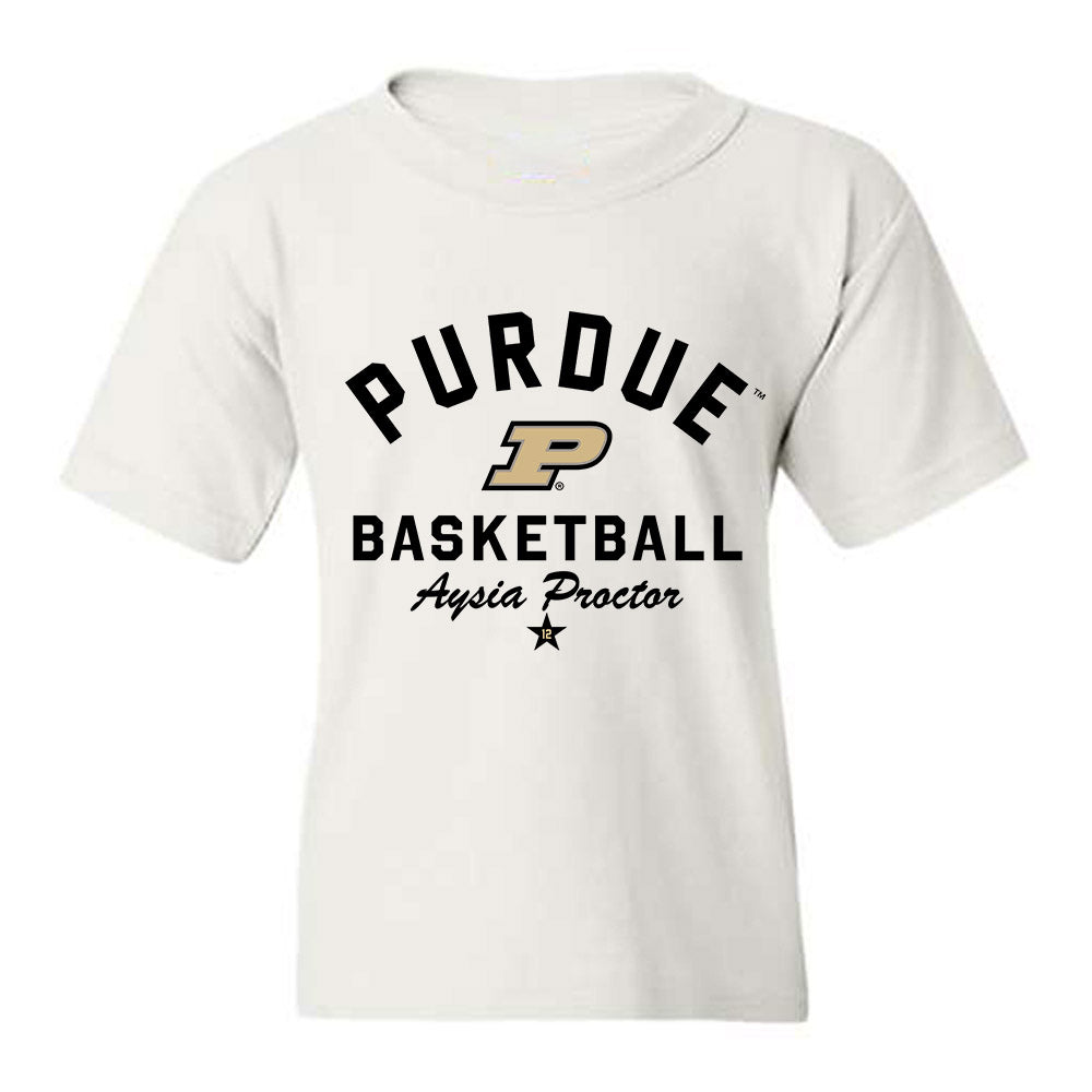 Purdue - NCAA Women's Basketball : Aysia Proctor - Classic Shersey Youth T-Shirt-0