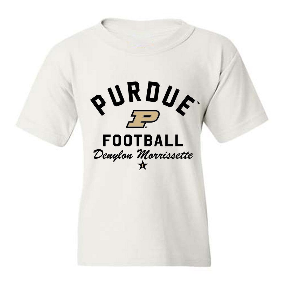 Purdue - NCAA Football : Denylon Morrissette - Classic Shersey Youth T-Shirt-0