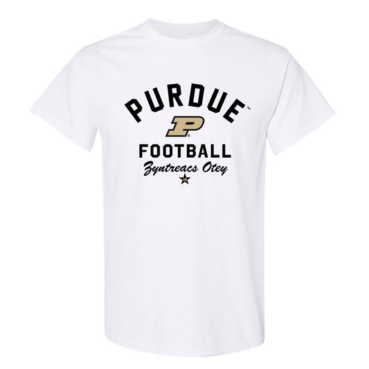 Purdue - NCAA Football : Zyntreacs Otey - Classic Shersey T-Shirt-0