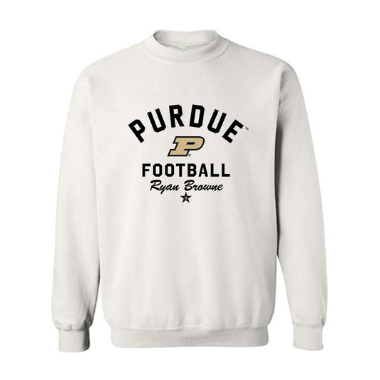 Purdue - NCAA Football : Ryan Browne - Classic Shersey Crewneck Sweatshirt-0