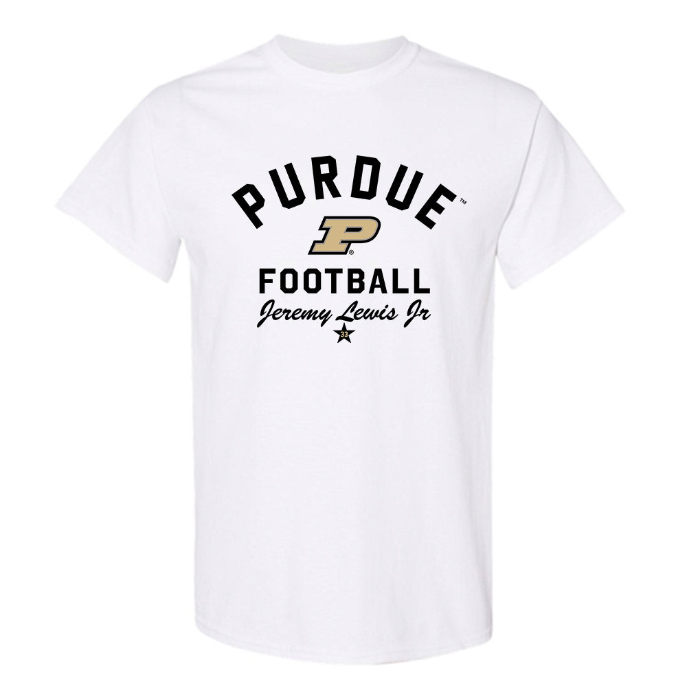 Purdue - NCAA Football : Jeremy Lewis Jr - Classic Shersey T-Shirt-0