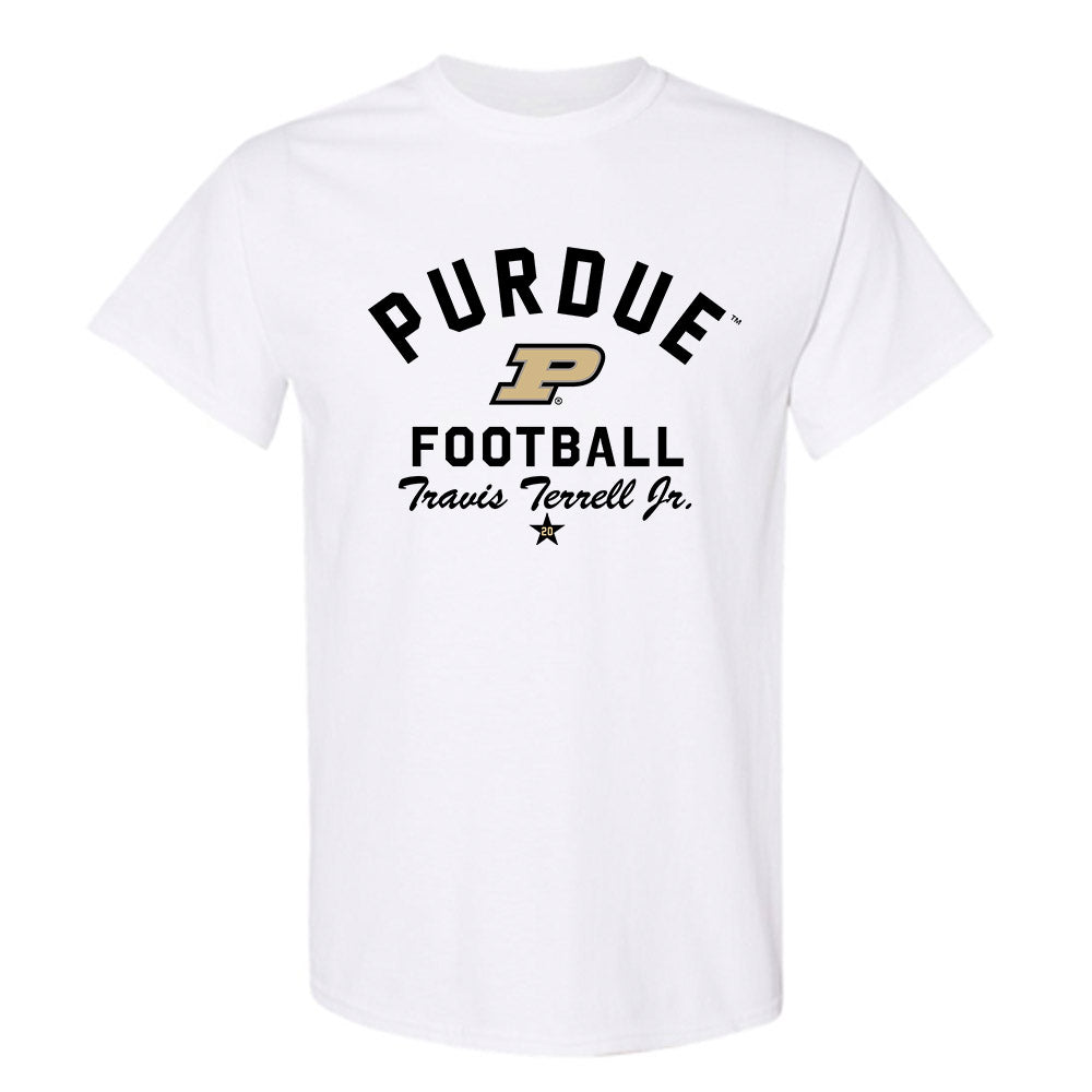 Purdue - NCAA Football : Travis Terrell Jr. - Classic Shersey T-Shirt-0