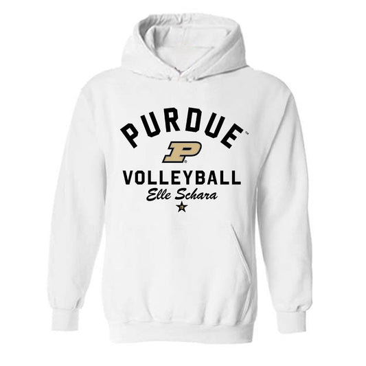 Purdue - NCAA Women's Volleyball : Elle Schara - Classic Shersey Hooded Sweatshirt-0