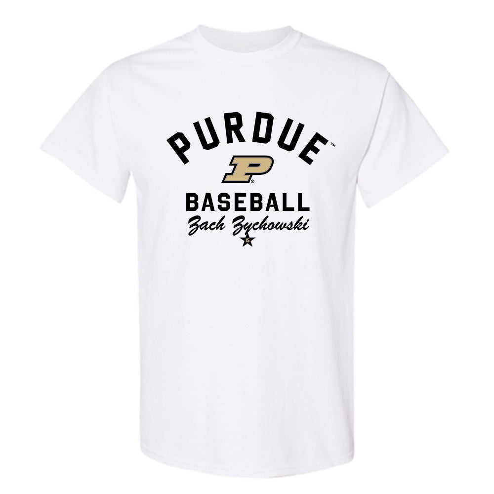 Purdue - NCAA Baseball : Zach Zychowski - Classic Shersey T-Shirt-0