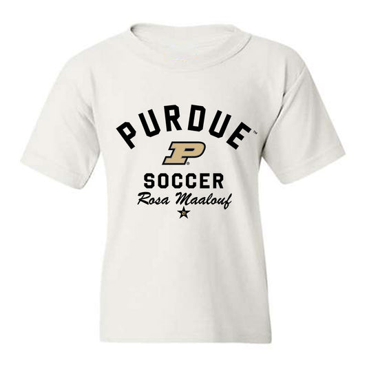 Purdue - NCAA Women's Soccer : Rosa Maalouf - Classic Shersey Youth T-Shirt-0