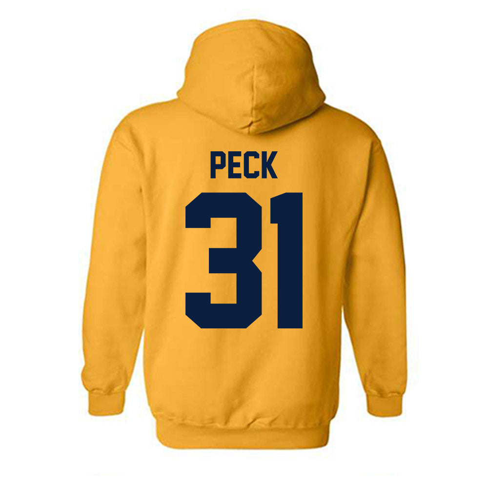 Michigan - NCAA Men's Ice Hockey : Stephen Peck - Classic Shersey Hooded Sweatshirt-1