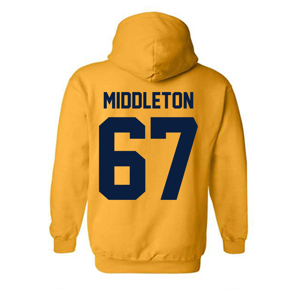 Michigan - NCAA Football : Trent Middleton - Classic Shersey Hooded Sweatshirt-3