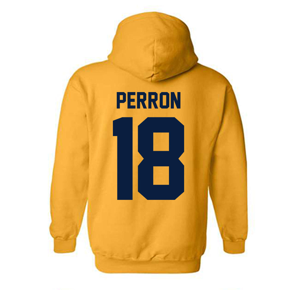 Michigan - NCAA Men's Ice Hockey : Jayden Perron - Classic Shersey Hooded Sweatshirt-1