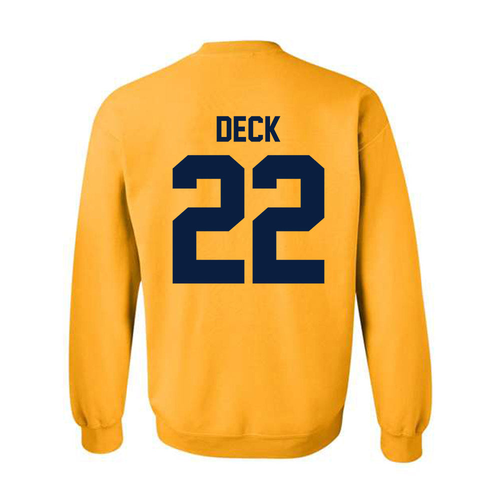 Michigan - NCAA Football : Jordan Deck - Classic Shersey Crewneck Sweatshirt-3