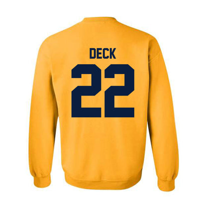 Michigan - NCAA Football : Jordan Deck - Classic Shersey Crewneck Sweatshirt-3