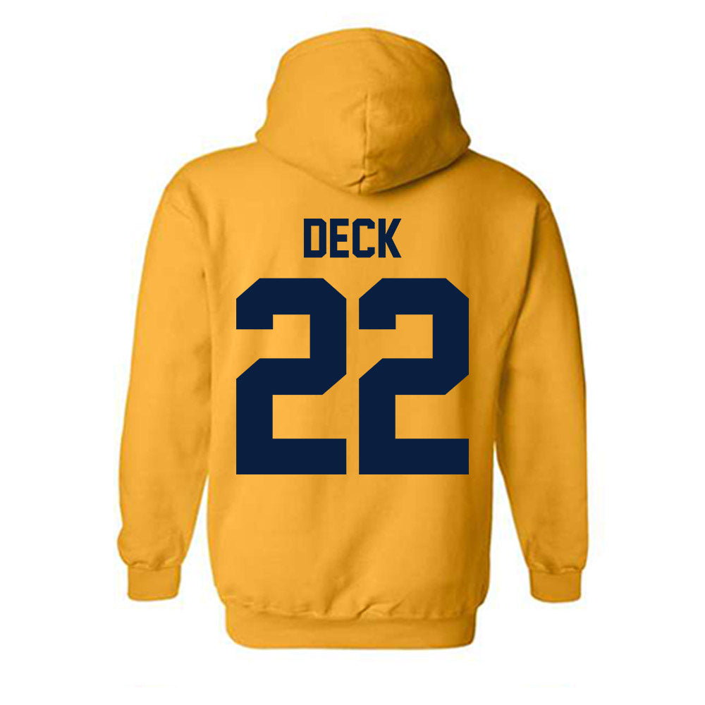 Michigan - NCAA Football : Jordan Deck - Classic Shersey Hooded Sweatshirt-3