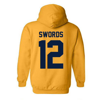 Michigan - NCAA Women's Basketball : Syla Swords - Classic Shersey Hooded Sweatshirt-1