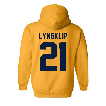 Michigan - NCAA Men's Lacrosse : Ryan Lyngklip - Classic Shersey Hooded Sweatshirt-3