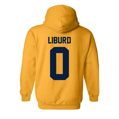 Michigan - NCAA Men's Basketball : Ricky Liburd - Classic Shersey Hooded Sweatshirt-3