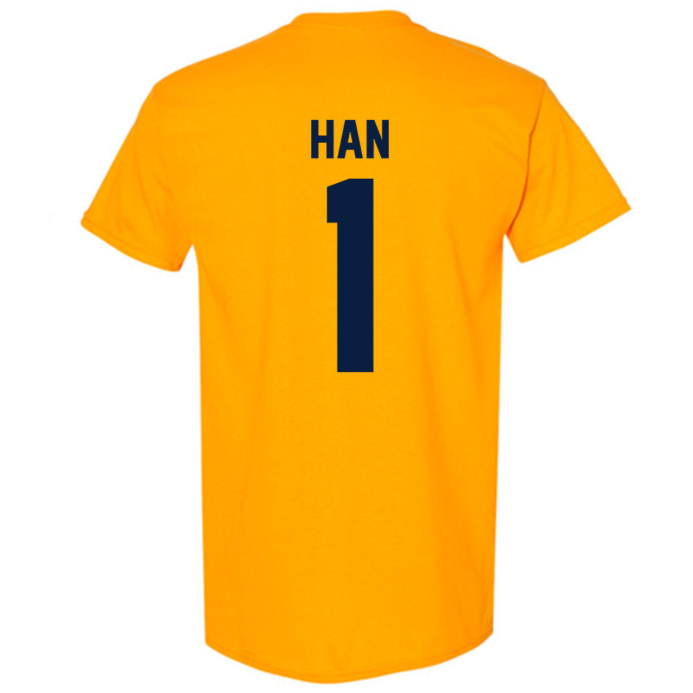 Michigan - NCAA Men's Lacrosse : Matt Han - Classic Shersey T-Shirt-3