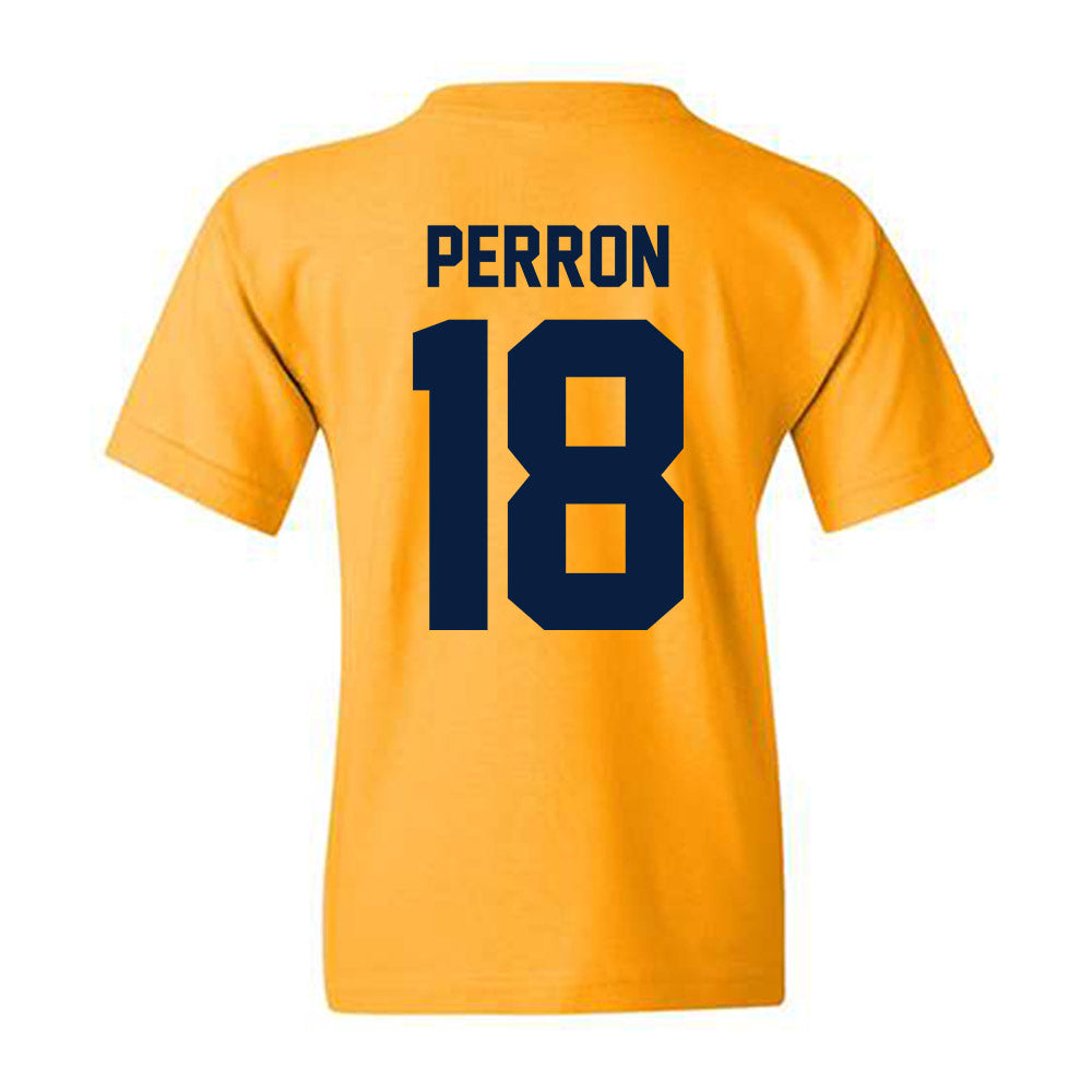 Michigan - NCAA Men's Ice Hockey : Jayden Perron - Classic Shersey Youth T-Shirt-1