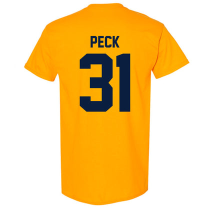 Michigan - NCAA Men's Ice Hockey : Stephen Peck - Classic Shersey T-Shirt-1