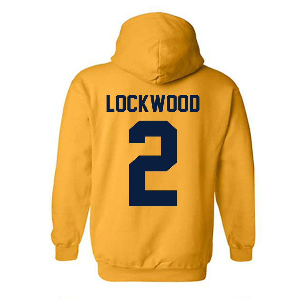 Michigan - NCAA Men's Lacrosse : Bo Lockwood - Classic Shersey Hooded Sweatshirt-3