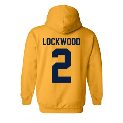 Michigan - NCAA Men's Lacrosse : Bo Lockwood - Classic Shersey Hooded Sweatshirt-3