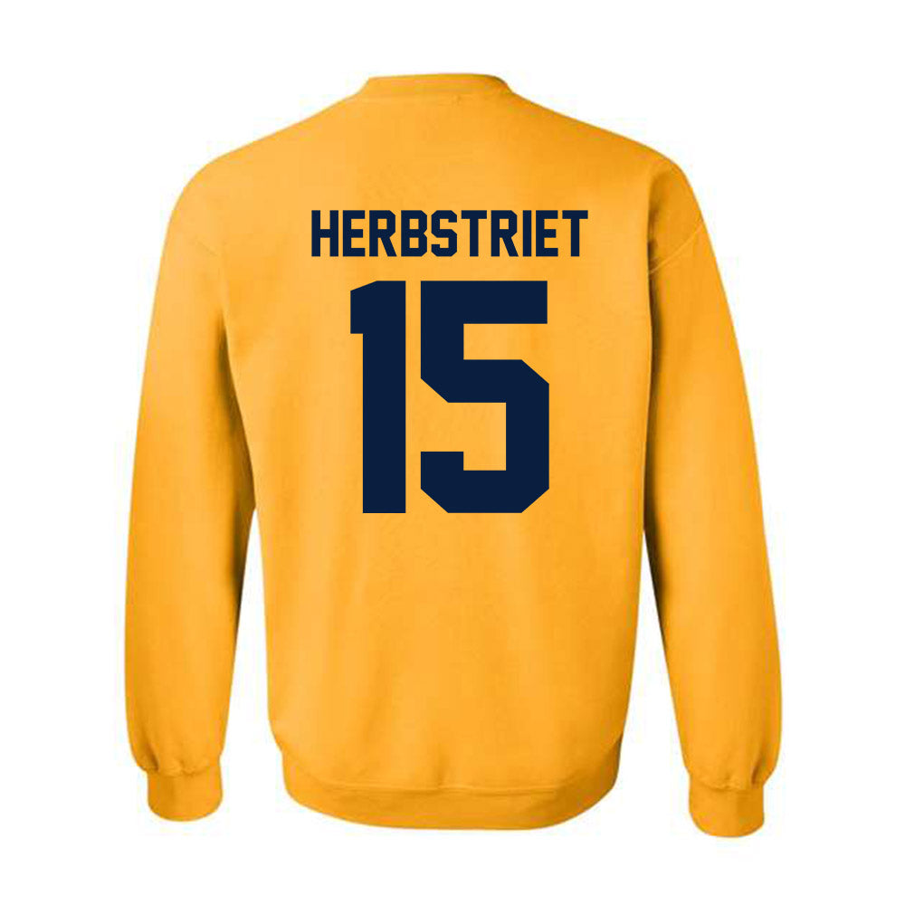 Michigan - NCAA Football : Chase Herbstriet - Classic Shersey Crewneck Sweatshirt-3