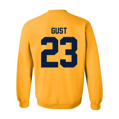 Michigan - NCAA Men's Ice Hockey : Miles Gust - Classic Shersey Crewneck Sweatshirt-1