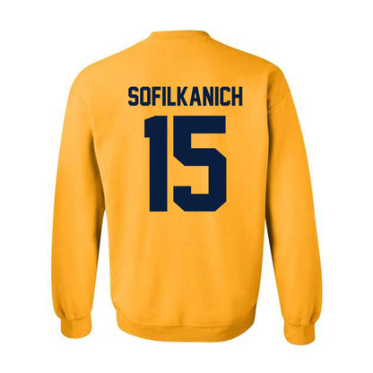 Michigan - NCAA Women's Basketball : Ashley Sofilkanich - Classic Shersey Crewneck Sweatshirt-1