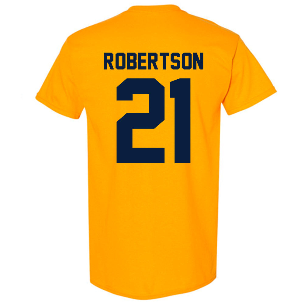 Michigan - NCAA Men's Ice Hockey : Ben Robertson - Classic Shersey T-Shirt-1