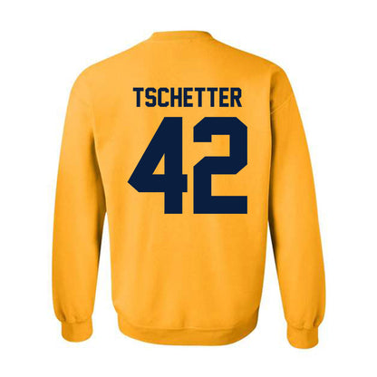 Michigan - NCAA Men's Basketball : Will Tschetter - Classic Shersey Crewneck Sweatshirt-1