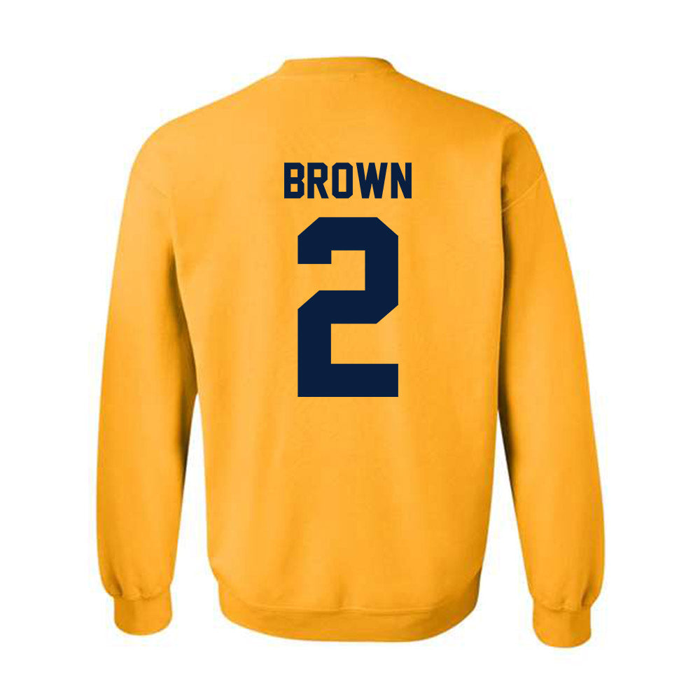 Michigan - NCAA Women's Basketball : Macy Brown - Classic Shersey Crewneck Sweatshirt-1