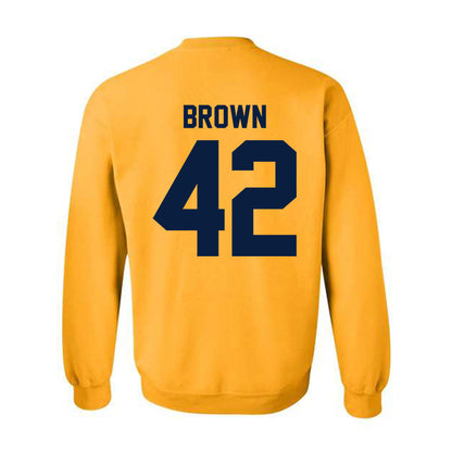 Michigan - NCAA Baseball : Justin Brown - Classic Shersey Crewneck Sweatshirt-3