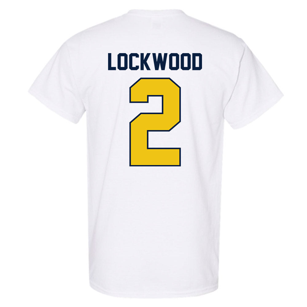 Michigan - NCAA Men's Lacrosse : Bo Lockwood - Classic Shersey T-Shirt-2