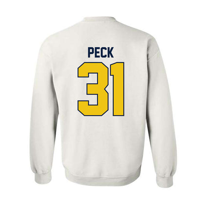 Michigan - NCAA Men's Ice Hockey : Stephen Peck - Classic Shersey Crewneck Sweatshirt-1