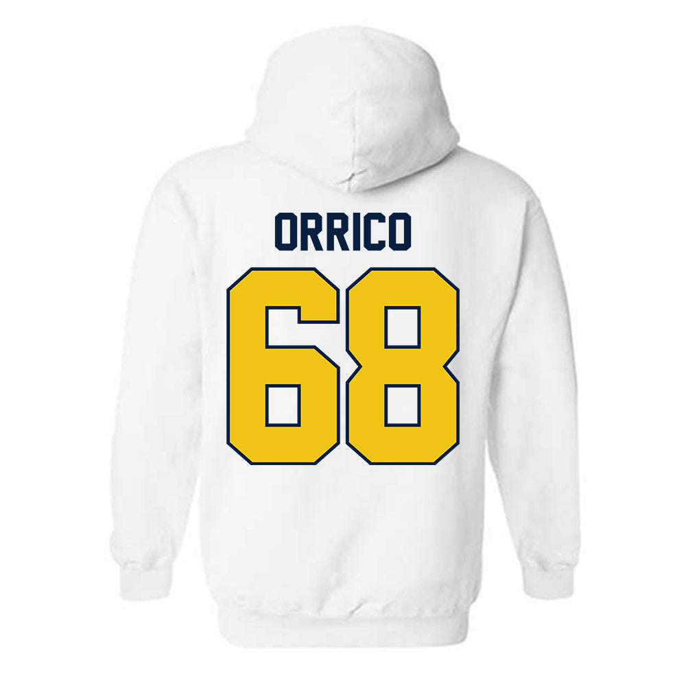 Michigan - NCAA Men's Ice Hockey : Josh Orrico - Classic Shersey Hooded Sweatshirt-1
