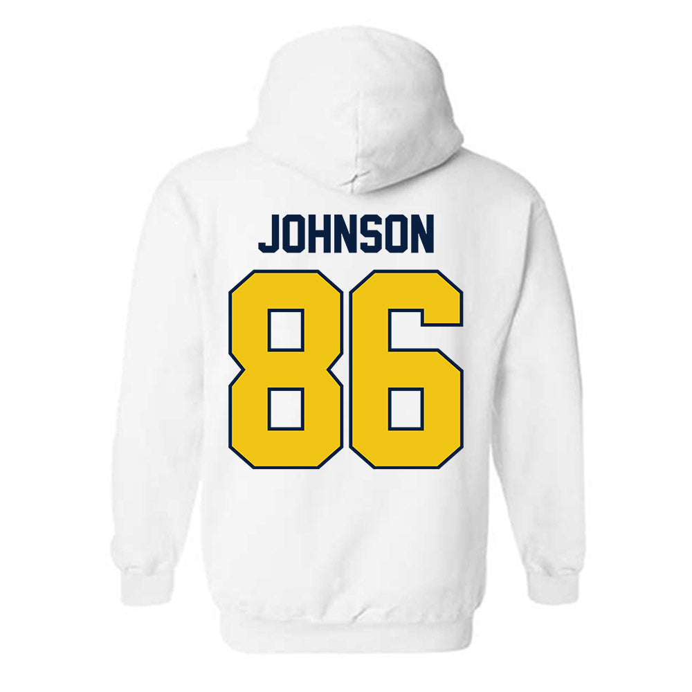 Michigan - NCAA Football : Travis Johnson - Classic Shersey Hooded Sweatshirt-2