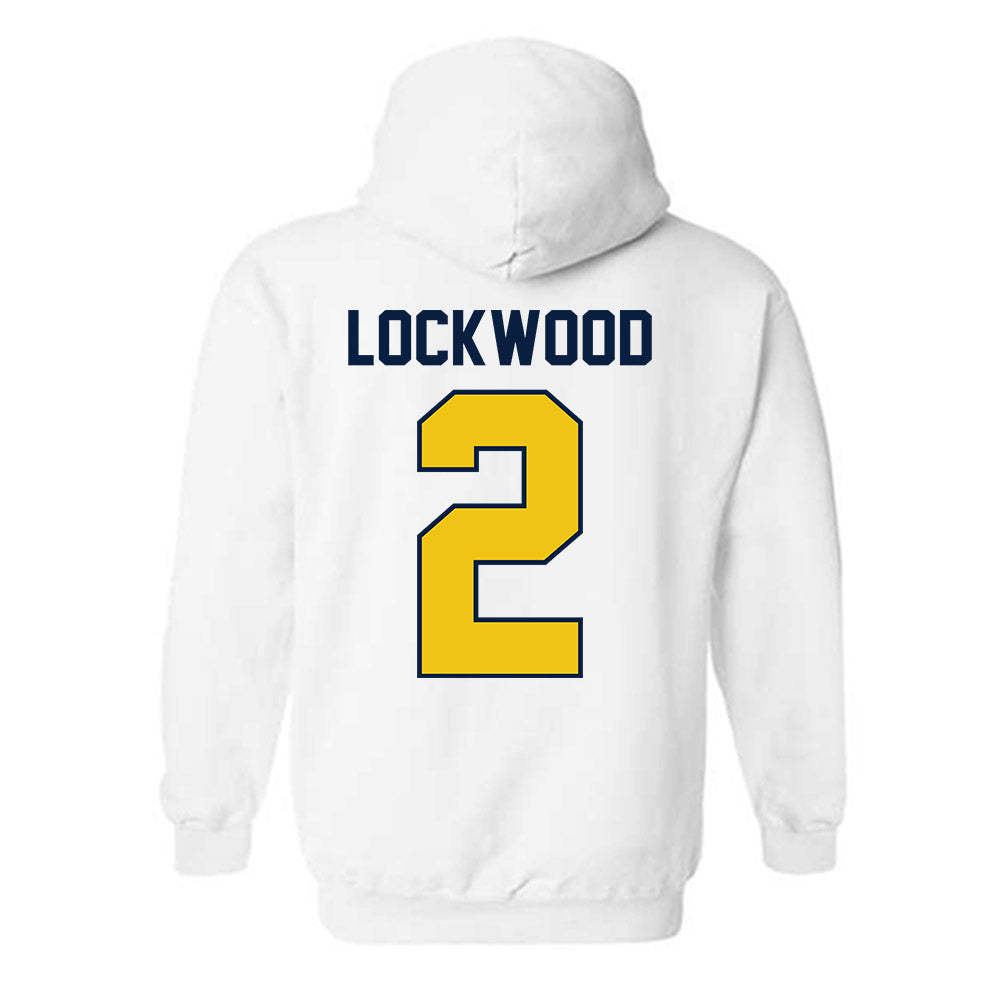 Michigan - NCAA Men's Lacrosse : Bo Lockwood - Classic Shersey Hooded Sweatshirt-2